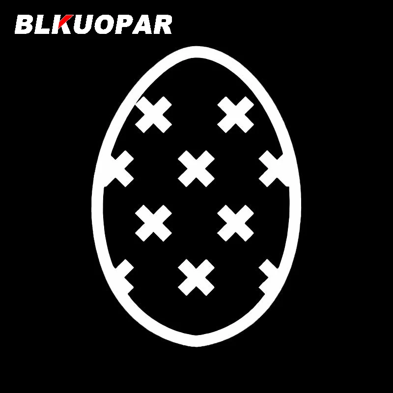 BLKUOPAR Easter Egg Silhouette Car Stickers Fashion Decals Snowboard Suitcase Waterproof Windshield Sunscreen Vinyl Car Wrap