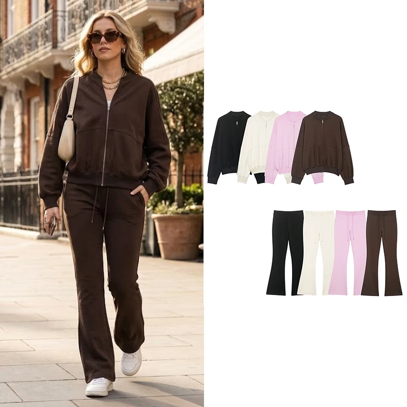 Willshela Ensemble 2 Pi ces Pour Femmes Vestes Fermeture clair willshela-ensemble-2-pi-ces-pour-femmes-vestes-fermeture-clair