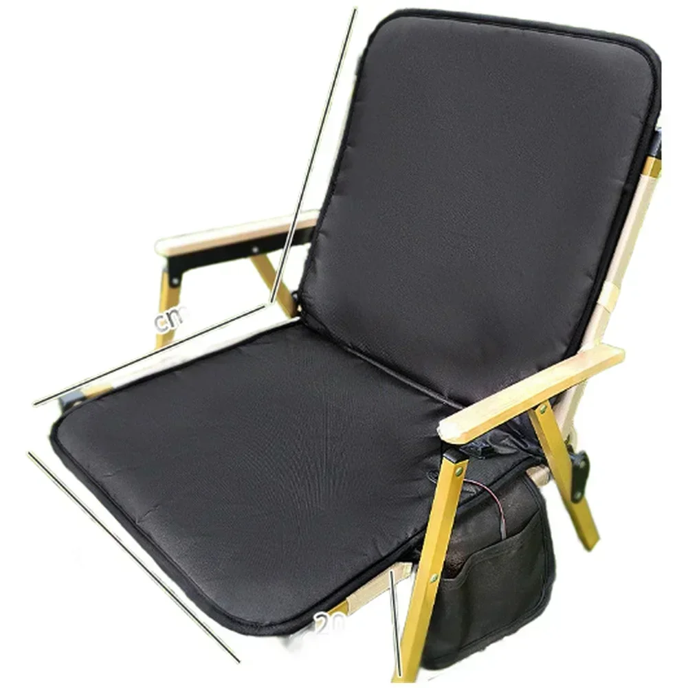 Adjustable Heat Seat Electric Seat Cover Camping Heat Pad Comfortable Backrest Foldable Heating Pad Lightweight Design