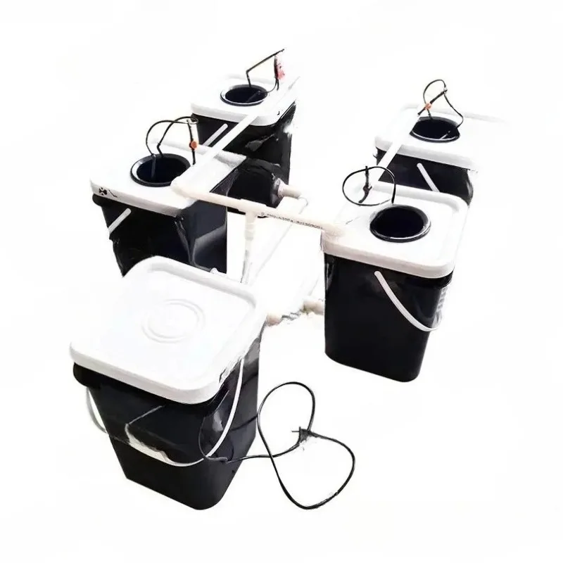 New Deep Water Culture 5 Gallon 4 6 8  Site Bubble Flow Buckets DWC RDWC Hydroponic Growing System Kits