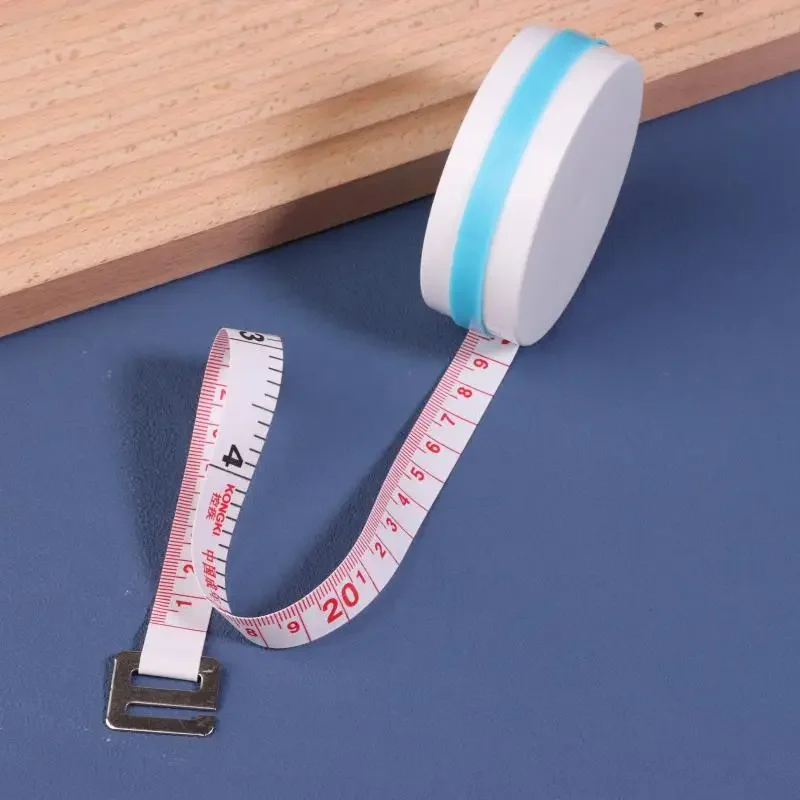 휴대용 원형 소프트 측정자 BMI 체형 측정 테이프 재봉자 허리 측정기 실용적인 액세서리