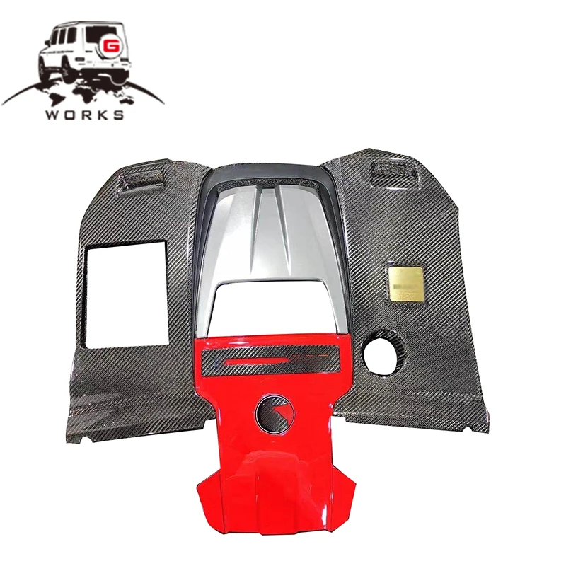 

STLF2019 Year+ G Class W464 W463A G63 Carbon Fiber Replacement B800 Style Engine Scope Covers for W464
