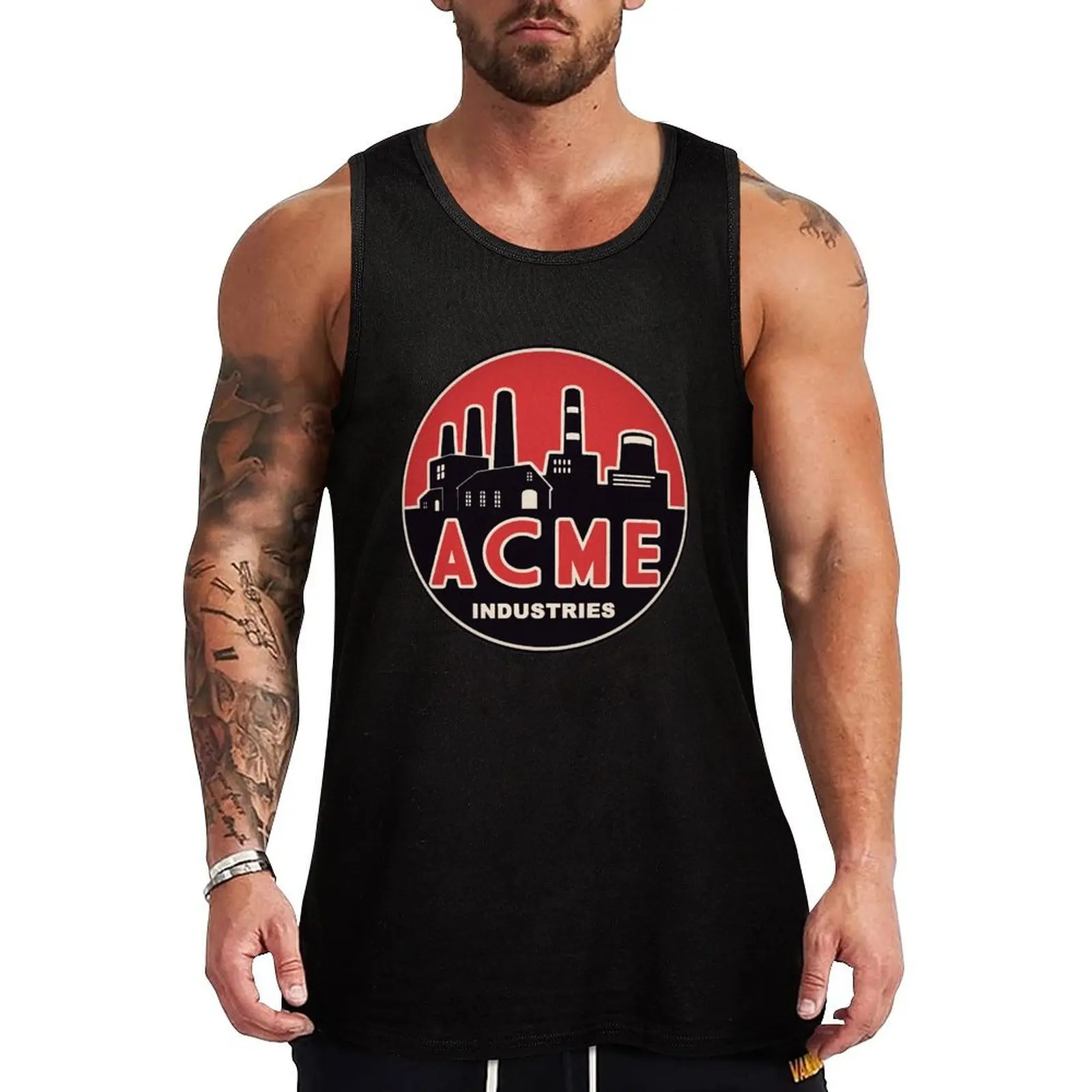 

Acme Industries Tank Top muscular man Men's t-shirt Men's gym t-shirt