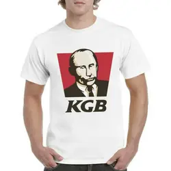 Men T-shirt Kgbvladimir Putin Russia Harajuku Short Casual Mens T Shirts