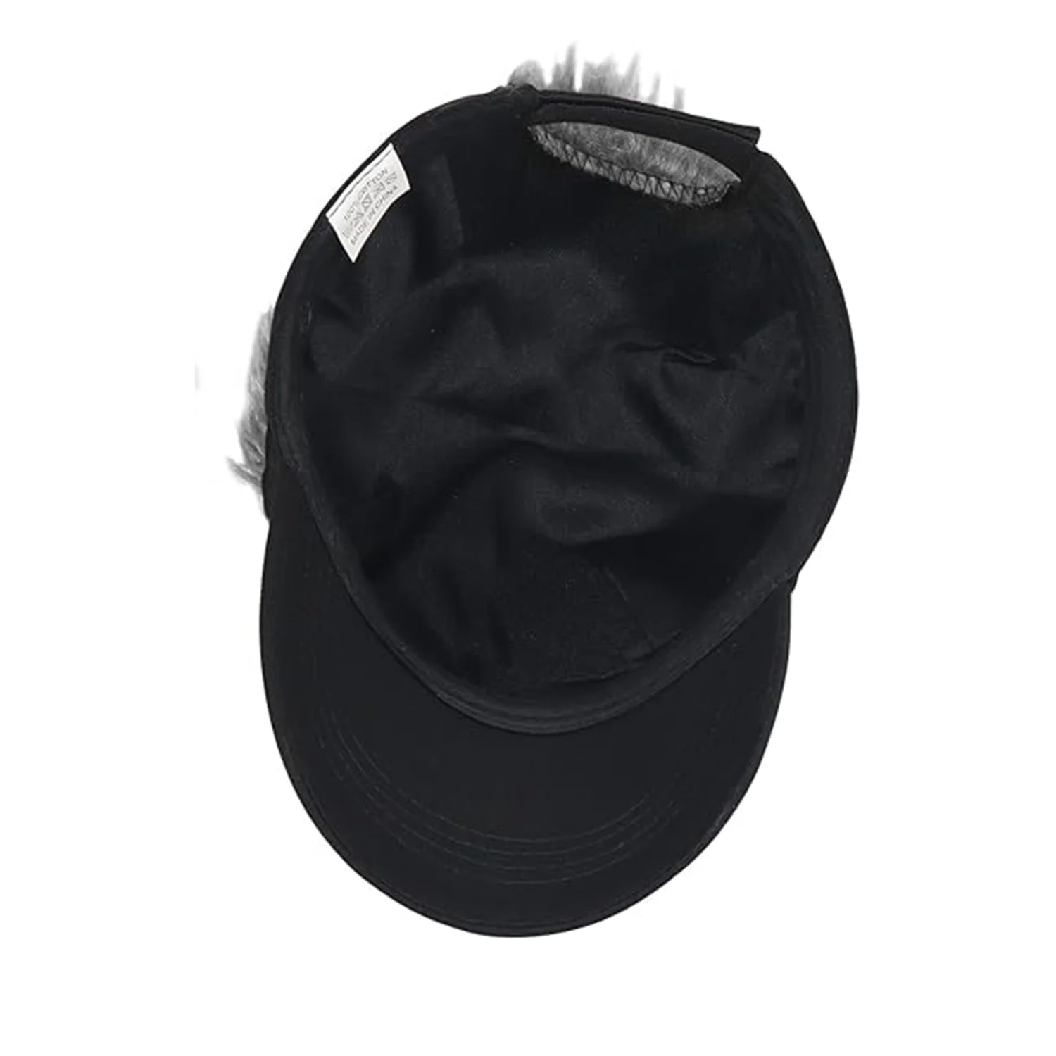 Men's Visor with Hair Fake Hairs Visor Hat with Hair for Men Funny Spiked Sun Hats Novelty Baseball Wig Caps Gift Synthetic Wig view 3