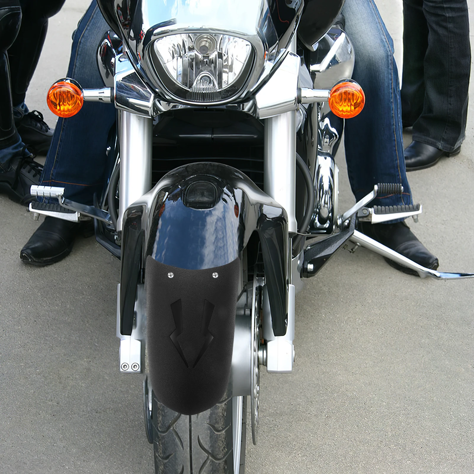 

Motorcycle Front Splash Guard Mudguard Extender Accessories Compatible Long Lasting Durability Resistance Performance