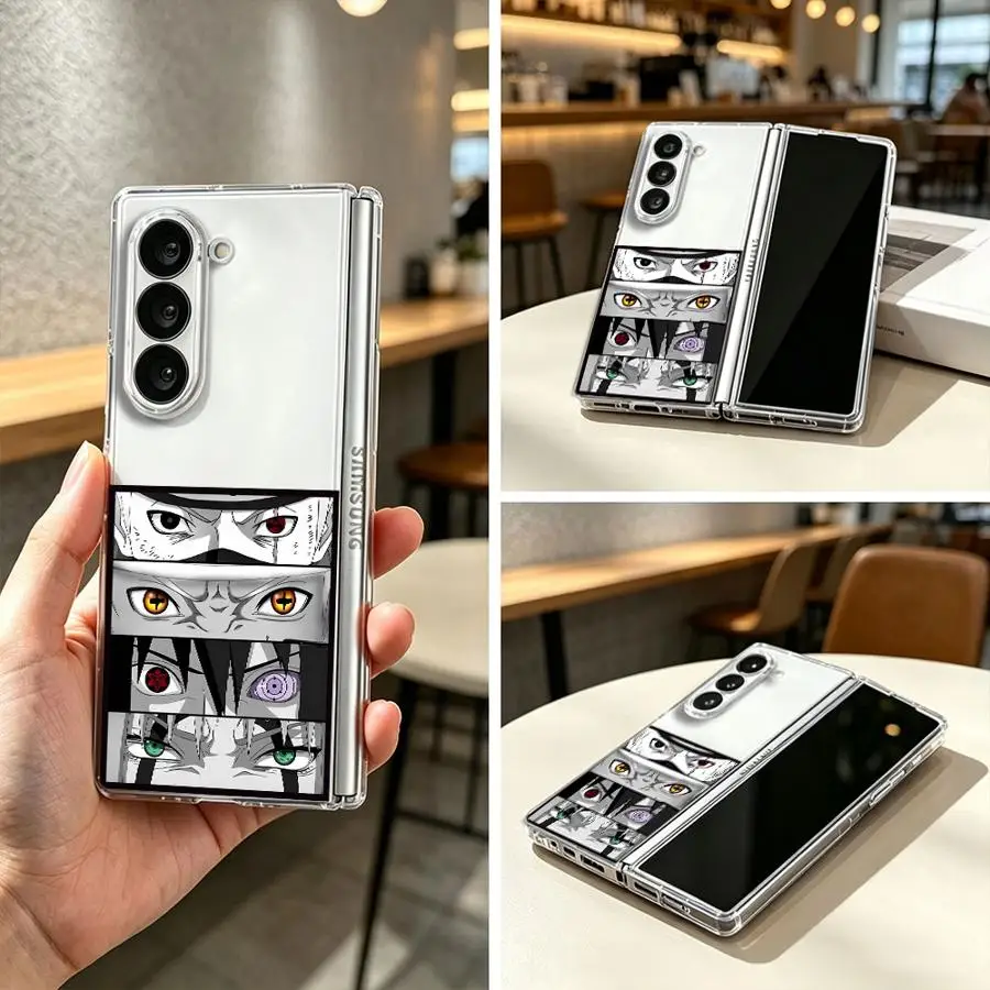 Cool Anime Sasukes Case for Samsung Galaxy Z Fold 8 Ultra Z Fold 7 6 5 4 3 ZFold6 ZFold5 ZFold3 ZFold7 ZFold4 Soft