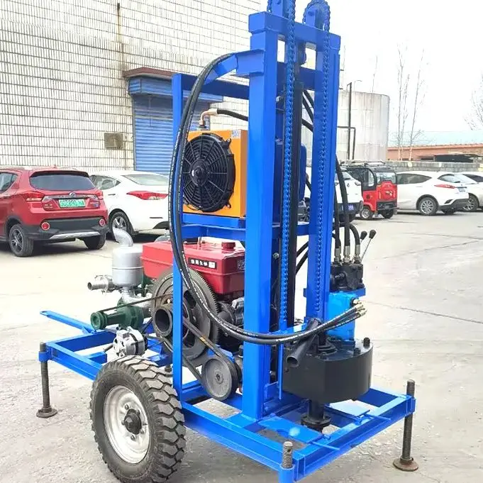 

Customized High Quality Portable Water Well Drilling Rig Accurate Positioning Diesel Powered 100-180m Drilling Capacity