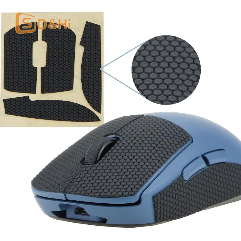 1/3pcs Honeycomb Textured Mouse Anti Slip Grip Tape Sweat Resistant Mouse Sticker Perfect For Gaming Mouse Daily Office Home Use