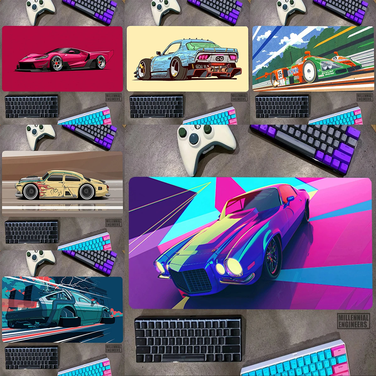 Cool Sports Racing Car Mouse Pad Premium Mousepad Keyboard Gaming Mats Desk Mat Office Accessories Big Mousepepad Gamer Extended