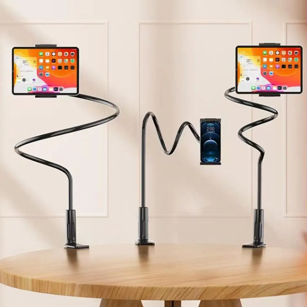 Suporte de telefone para motocicleta, braçadeira flexível de braço longo, suporte para tablet, para cabeceiras, carros, absorção de choque magnética para samsung