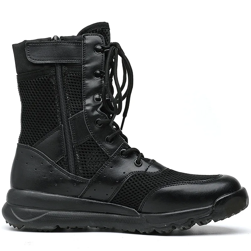 Upgrade Zipper Ultrallight Combat Boots Men Women Summer Breathable Outdoor Climbing Shoes Desert Hiking Tactical Boots