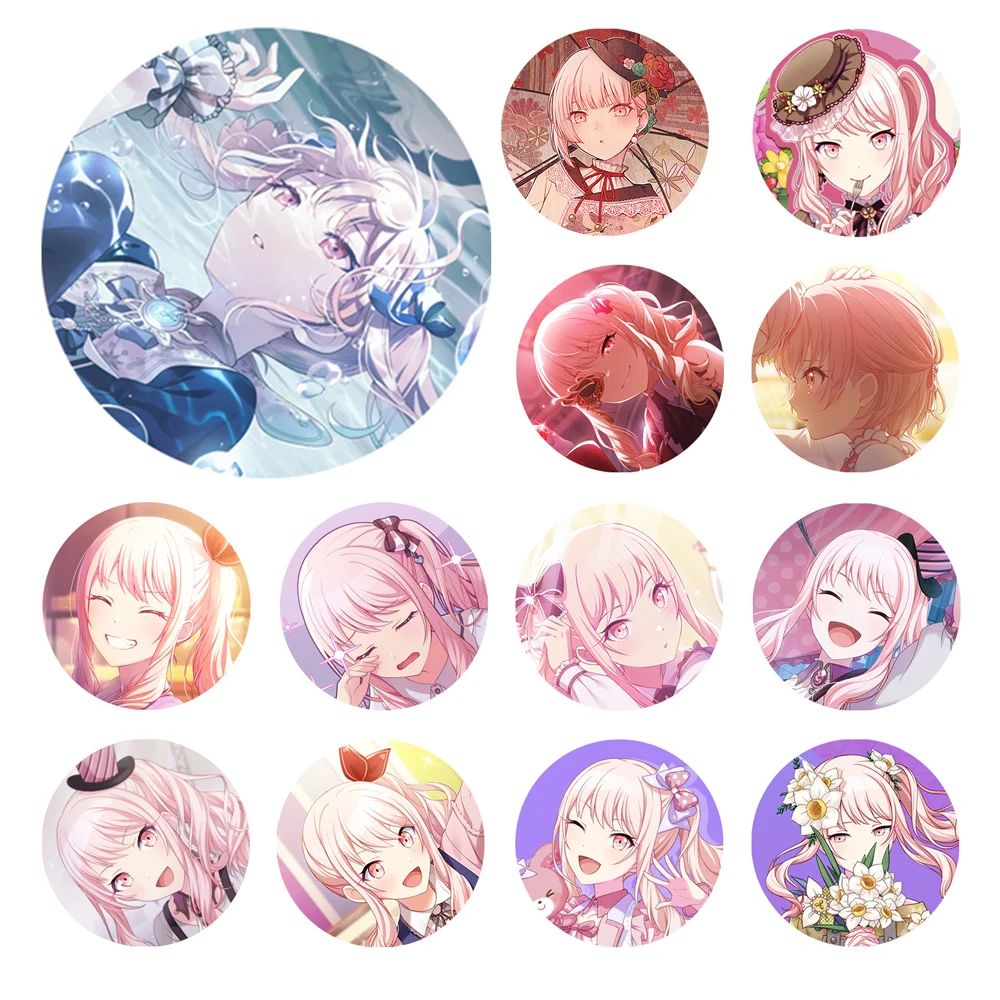 SEKAI Anime Danemark ge Broche, Broches en Métal, Akiyama, Mizuki, Nightcord, Vol.2, Project, 50mm