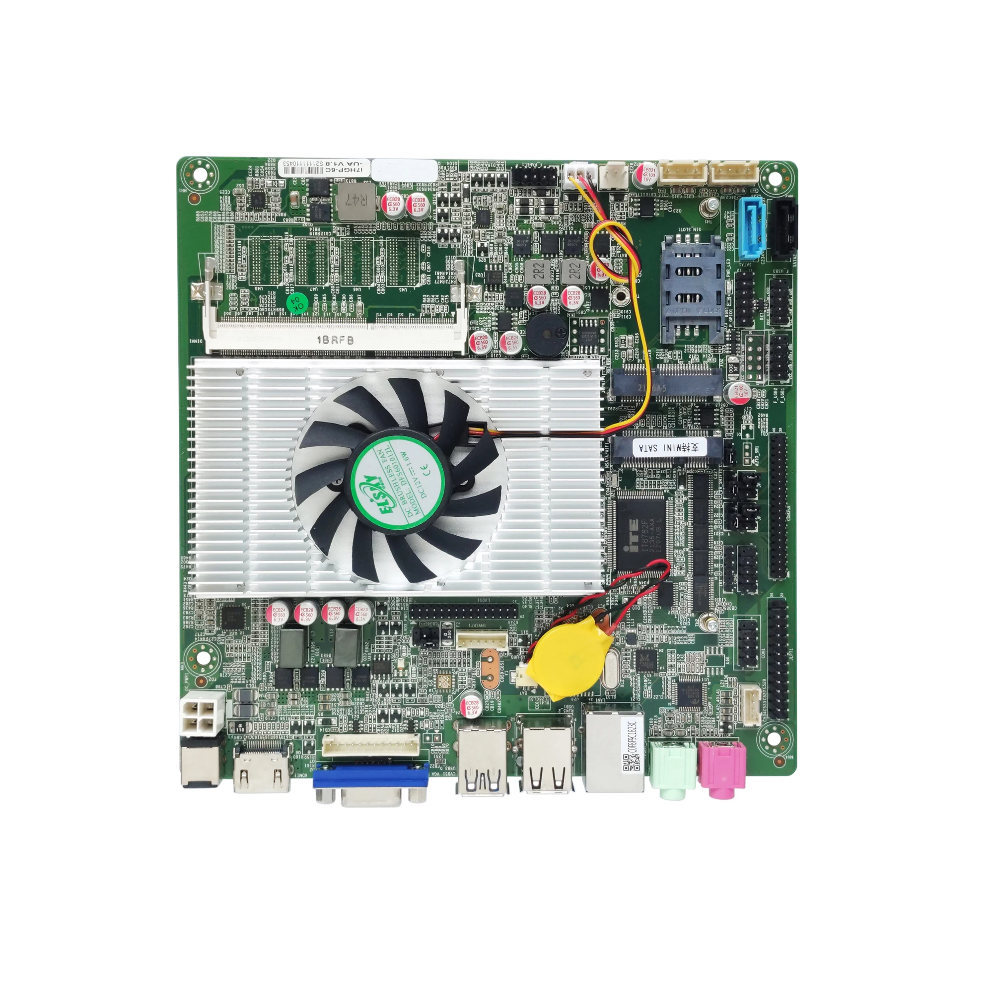 ELSKY High Quality 170*170mm Mini-ITX Industrial Motherboard 3rd Generation Core I5 3317U 3337U 3427U 3437U I5HGP
