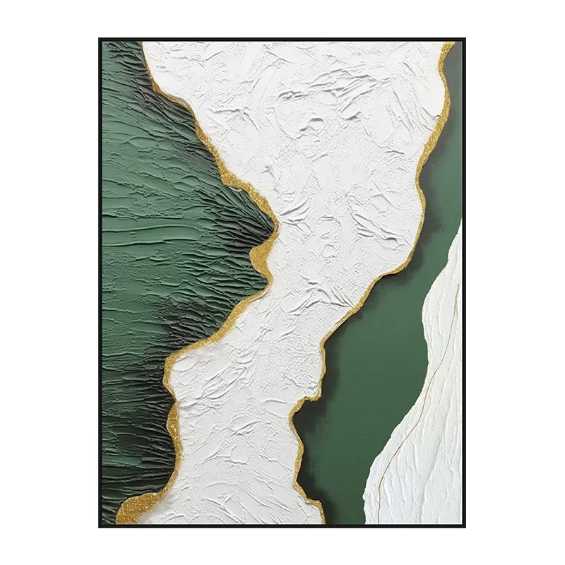 

Hand painted oil painting living room bedroom abstract painting high-end light luxury background wall hotel lobby