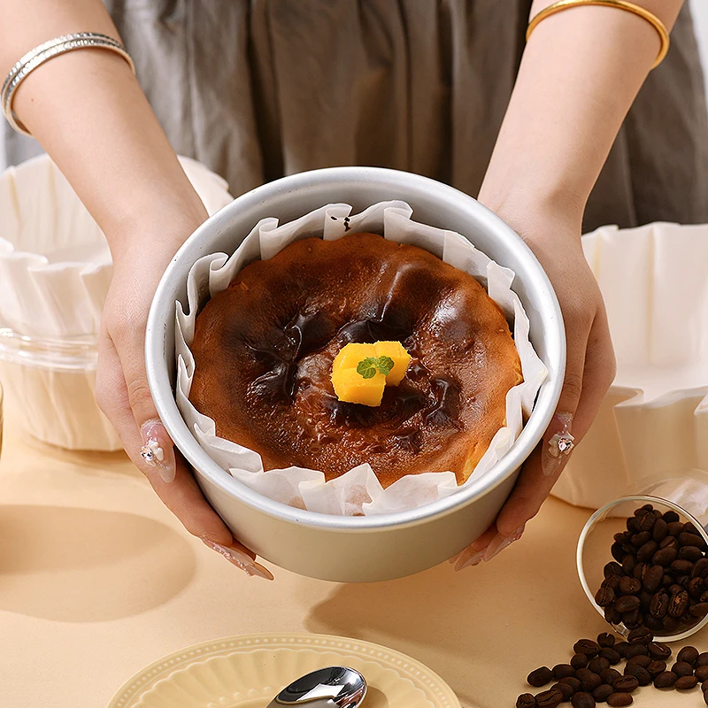 New 50pcs 4/6/8inch Foldless Cupcake Liner Baking Cup For Wedding Party Muffin Cake Mold Paper Cup Oilproof Cake Wrap