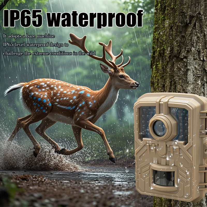 16MP Trail Hunting Camera 1080P IR Night Vision Waterproof Motion Activated Wildlife Photo Trap for Farm Garden Monitoring
