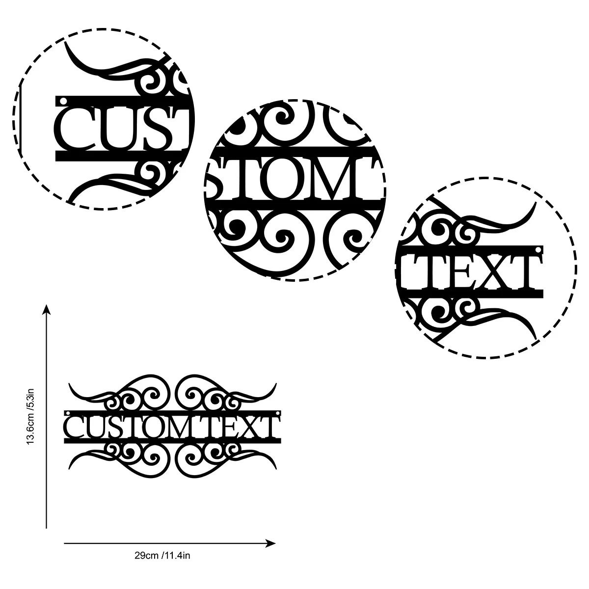 Custom Personalized Address Black Metal Sign House Number Sign Street Address Plaque Outdoor Door Sign Housewarming Wall