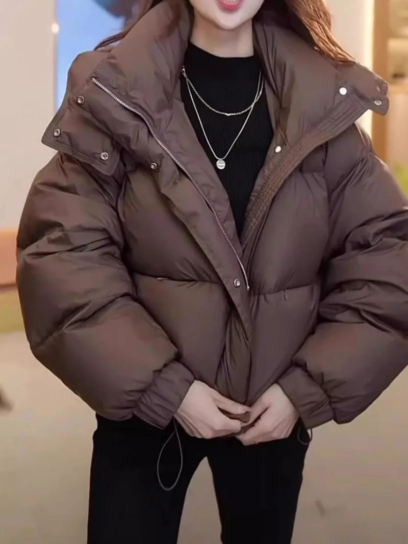 

Высококачественный женский зимний пуховик с капюшоном, короткое свободное стеганое хлопковое пальто Maillard, теплое пальто Manteau D'hiver