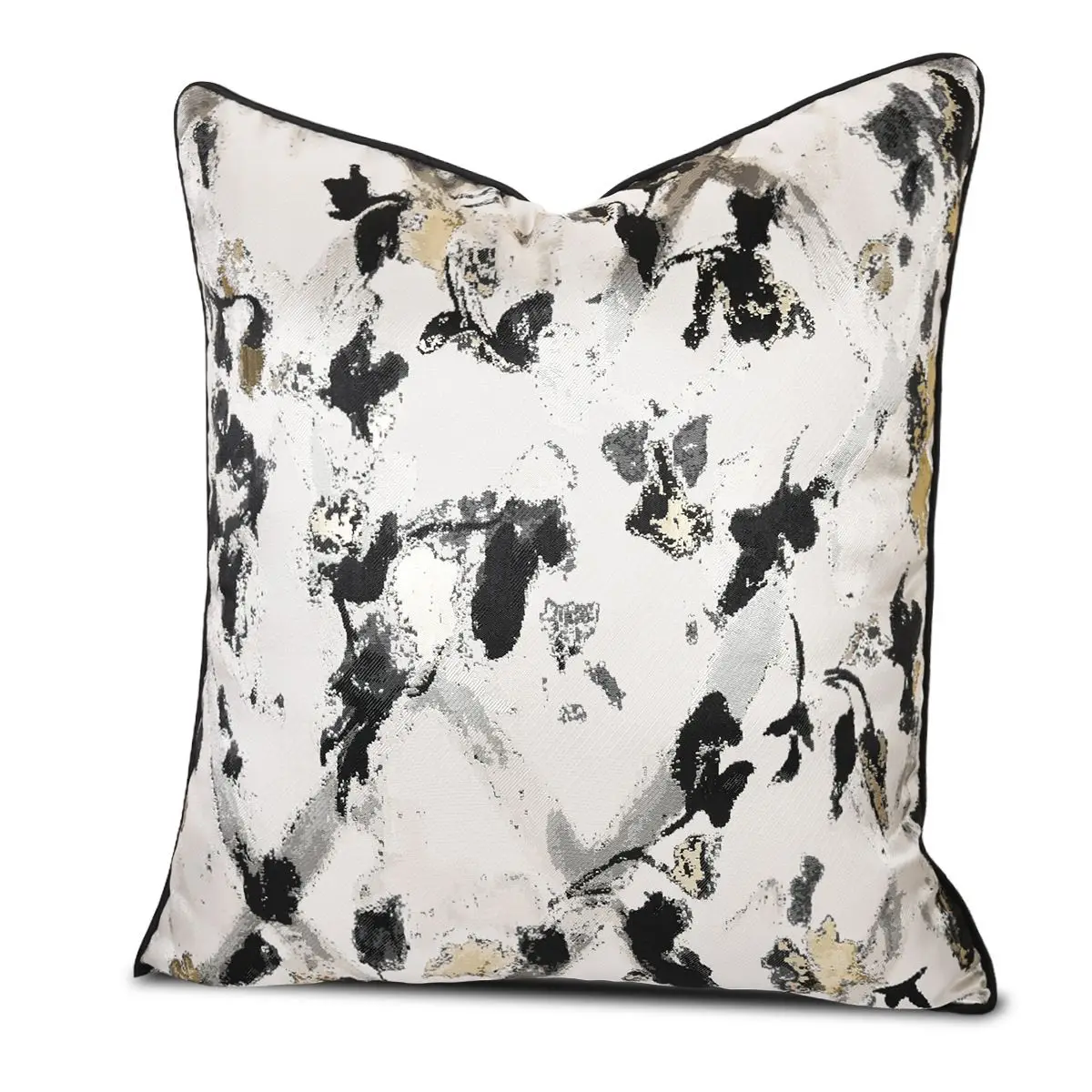 Design Luxury Sofa Cushion Cover Black Abstract Pattern Pillow Cover for Home Hotel Sofa Decoration 30x50 45x45 50x50 60x60cm