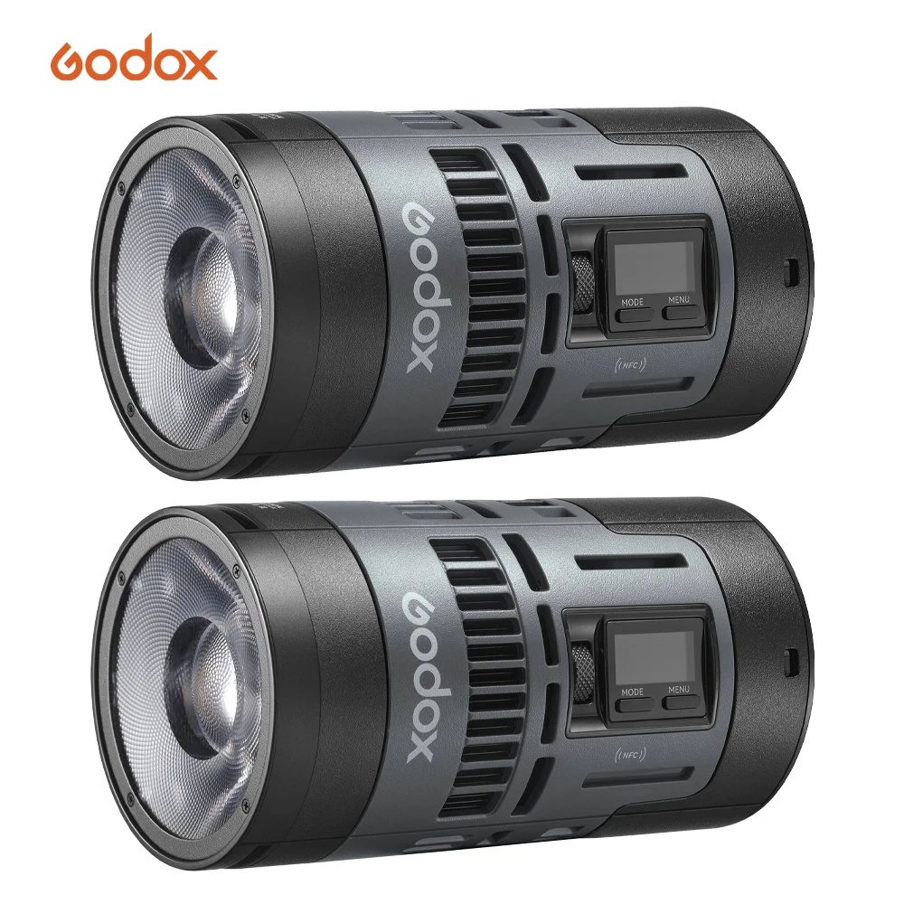 Godox RS60R 2K 2 Light Kit 60W RGB Color LED Light 1800 to 10000K 14 Effects for FilmVideo Shooting Broadcast Video Production