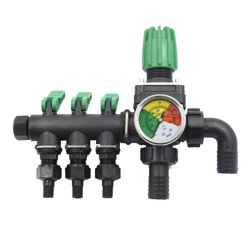 3 Way Water Splitter Agricultural Sprayer Control Shut Off Valve  Spray Machine Fight Drugs Switch Regulated Water Connectors