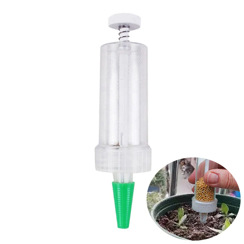 1 Pcs Mini Seeder Sower Dispense Manual Seeding Tools Flower Pot Flower Seeder Plantation Garden Kit Bed Tools Garden Supplies