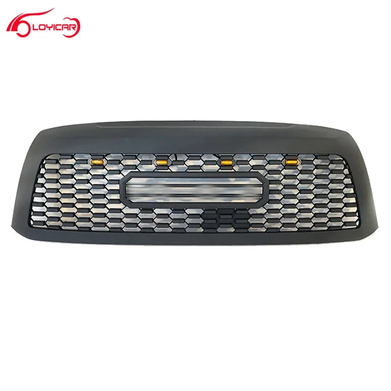

Car Front Bumper Grille with LED Amber Lights Grilles for Sequoia 2010-2018 Racing Grills Exterior Accessories