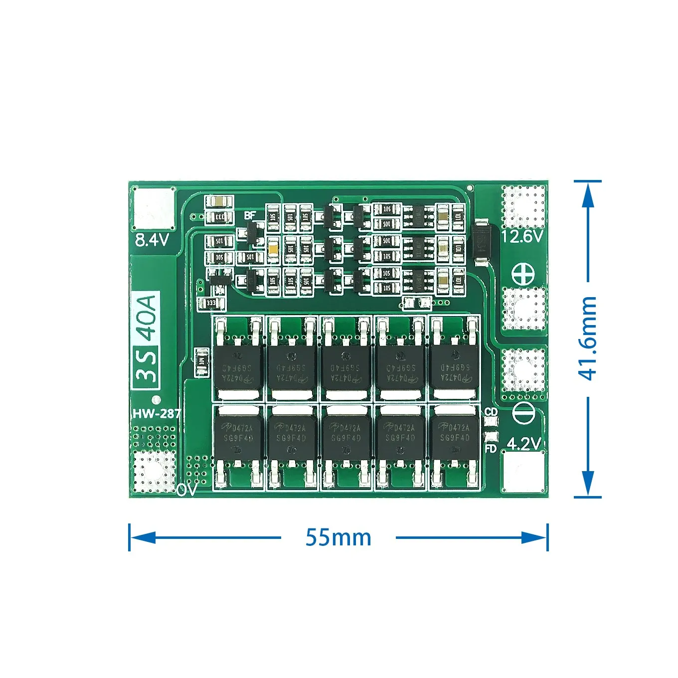 3S 4S 25A 30A 40A  Li-ion Lithium Battery Charger Protection Board 18650 BMS For Drill Motor 11.1V 12.6V/14.8V 16.8V Enhance