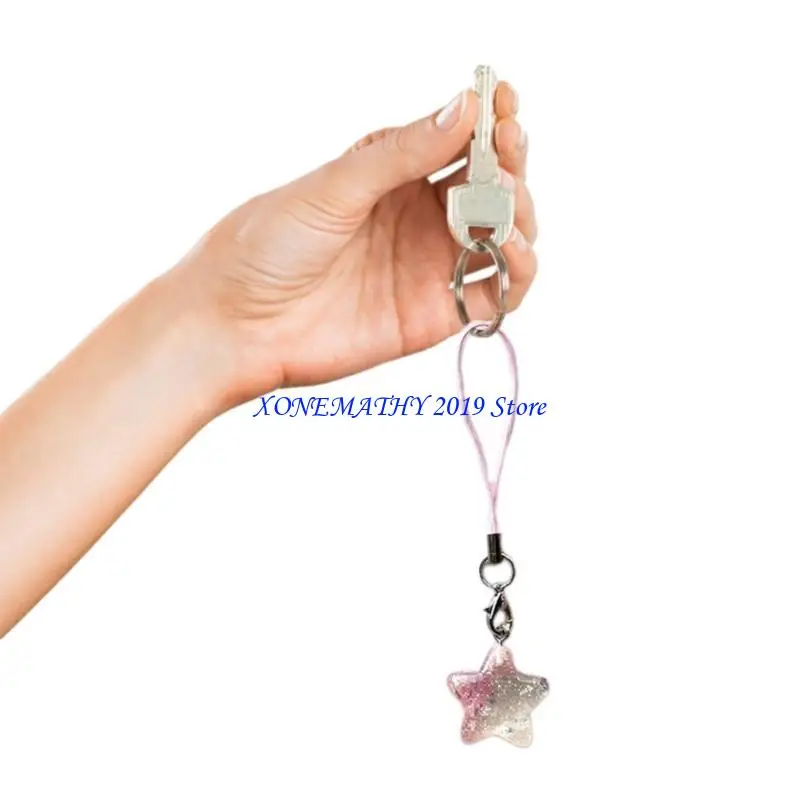 F42F Jewelry Making Tassels Crystal Beads Star Pendant for Bracelets Keychain Crafts