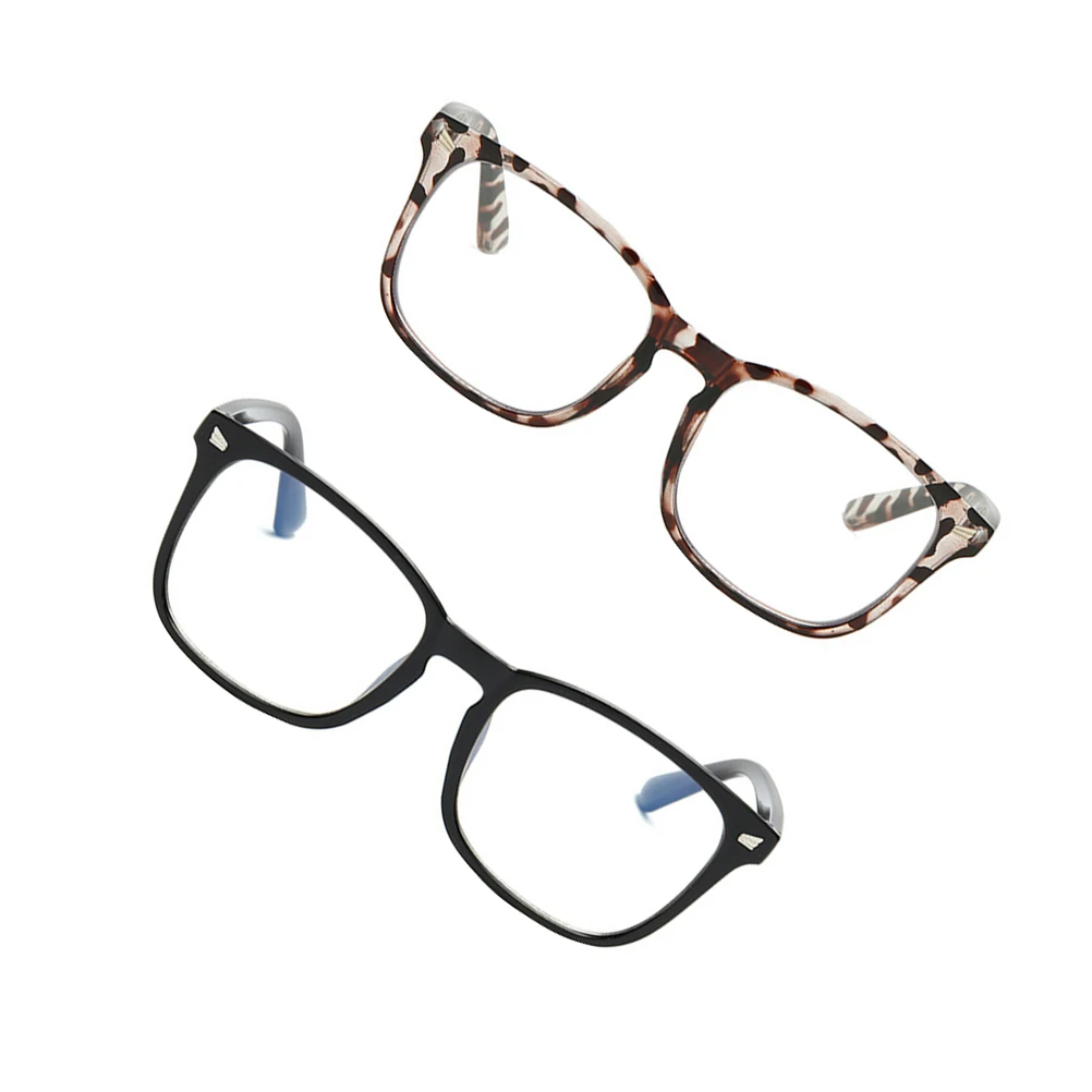 

2pcs Vintage Anti-Blue Light Eyeglasses Frame Fashion Glasses Frame Durable Pc Material Lightweight Comfortable Fit For Men