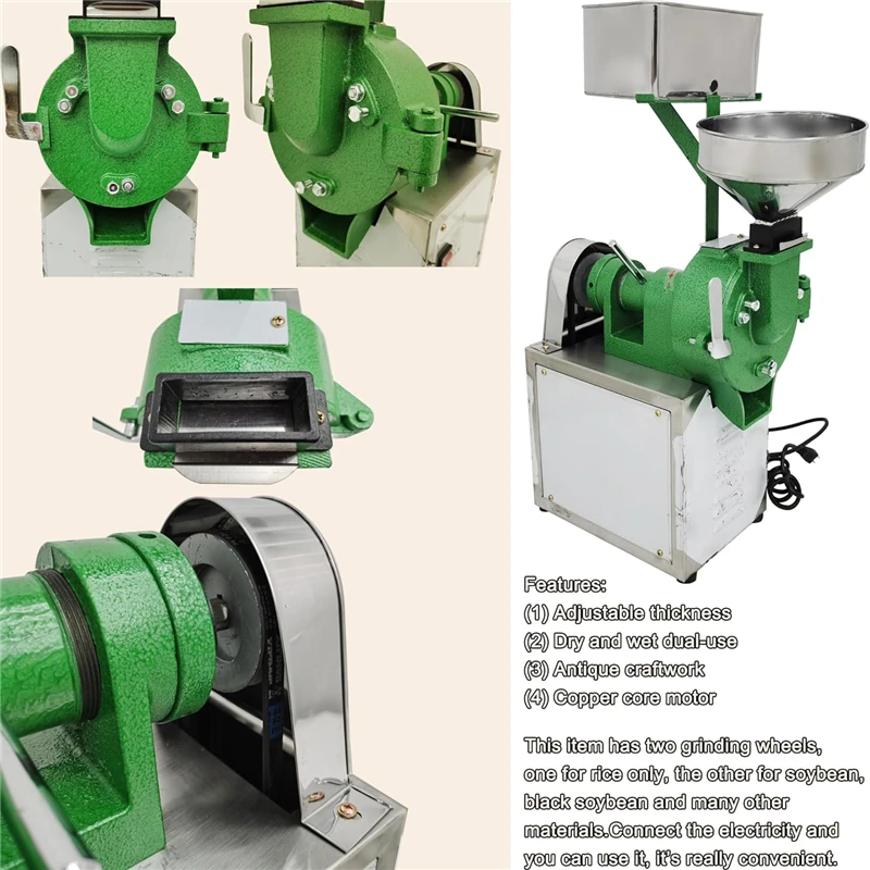 آلة طحن معالجة حليب الفول، آلة طحن التوفو الصينية الشهيرة وصانع الرائب مع مكون أساسي للمحرك الجديد