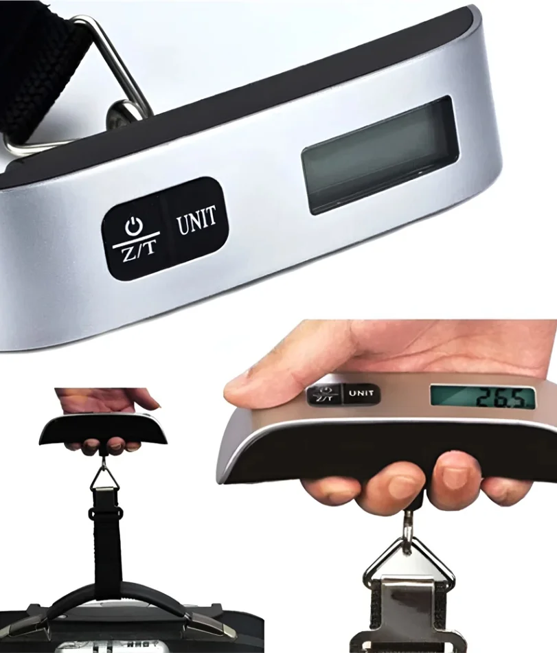 Portable Scale Digital LCD Display 110lb/50kg Electronic Luggage Hanging Suitcase Travel Weighs Baggage Bag Weight Balance Tools