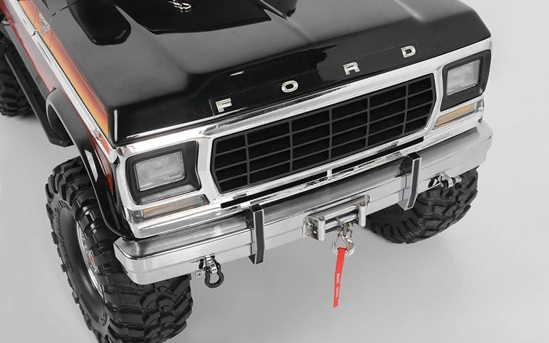 Tough Armor Metal Stock Front Bumper for Traxxas TRX4 1979 Bronco Ranger XLT 1/10 RC Car Option part