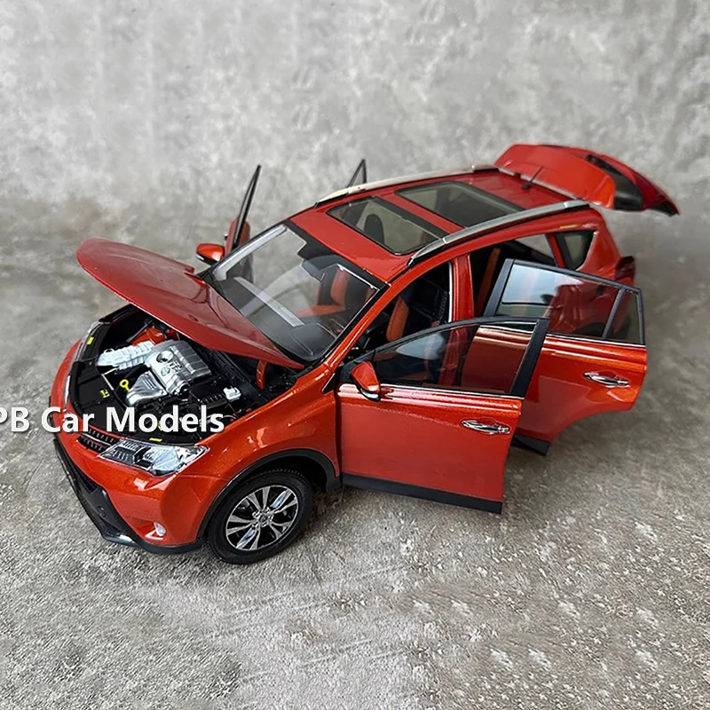 Original 1/18 RAV4 2013 alloy simulation car model toy ornament collection