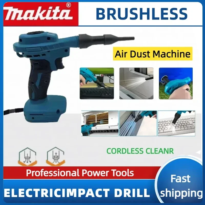 

Makita Vacuum Rechargeable Cleaning Clean Inflator Computer 2 IN 1 Power Tool For 18VBattery Cordless Air Dust Machine Efficient