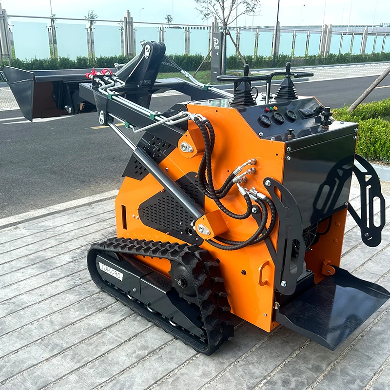 High Quality Crawler Skid Steer Loader Loaders China Mini Tracked Sliding Skidsteer Front End Loaders