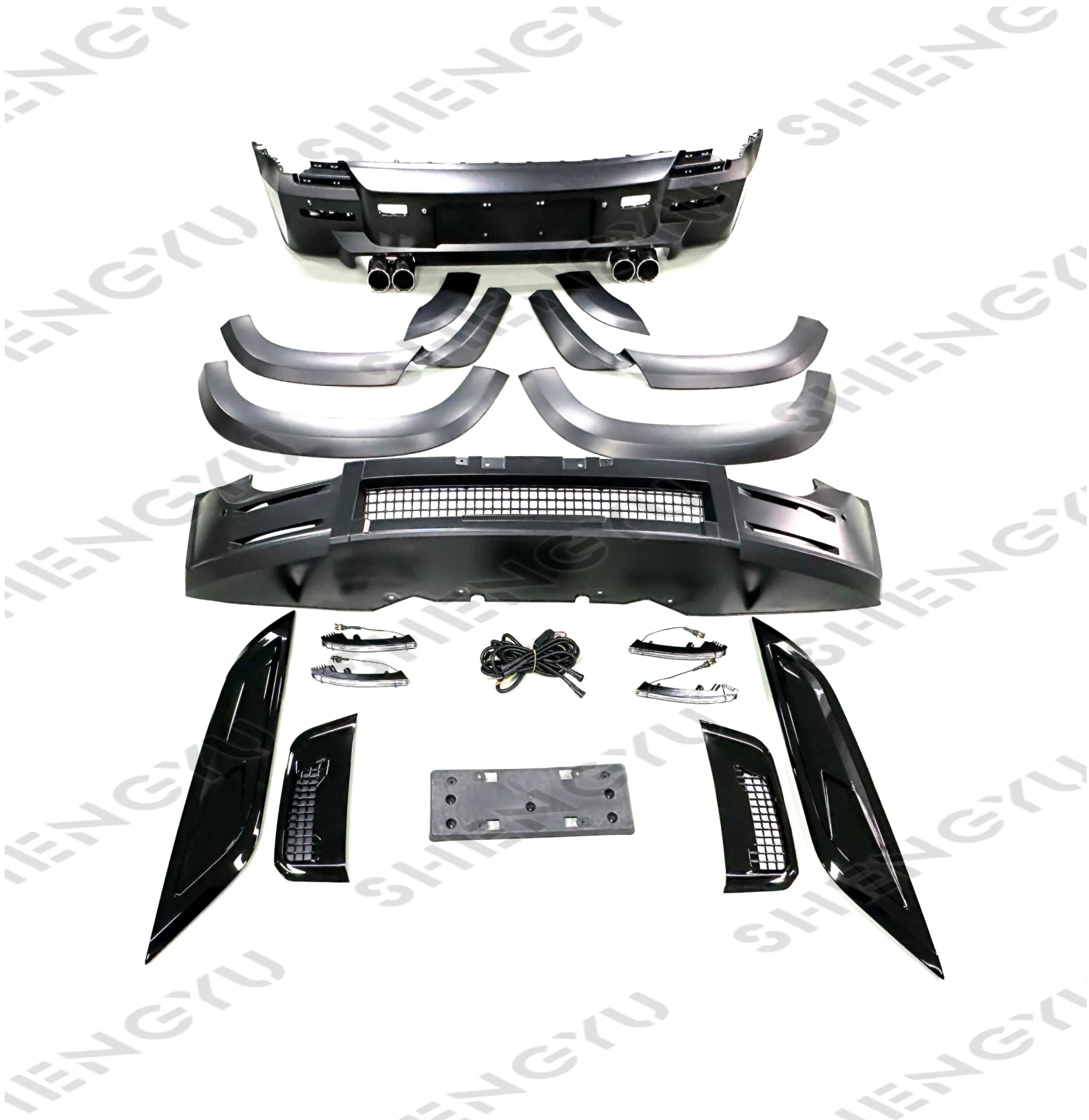 

Factory Hot Selling Auto Part for Land Rover Defender 2020-2023 to Lunma with Front and Rear Car Bumpers Assembly with Grille