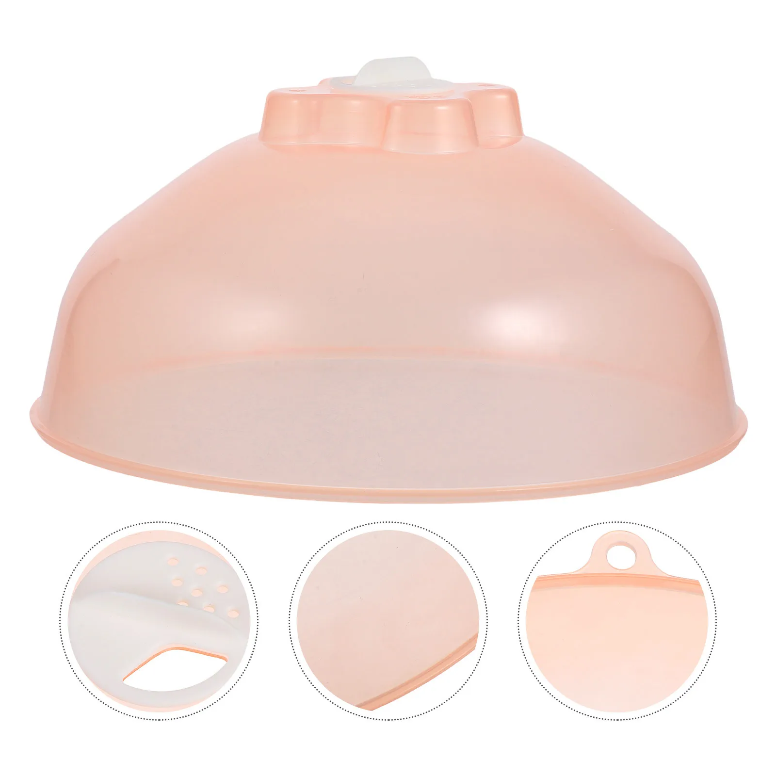 Microwave Food Adjustable Steam Vent Splatter Guard For Oil Protection Reusable Kitchen Heating Lid Transparent Pp Cover