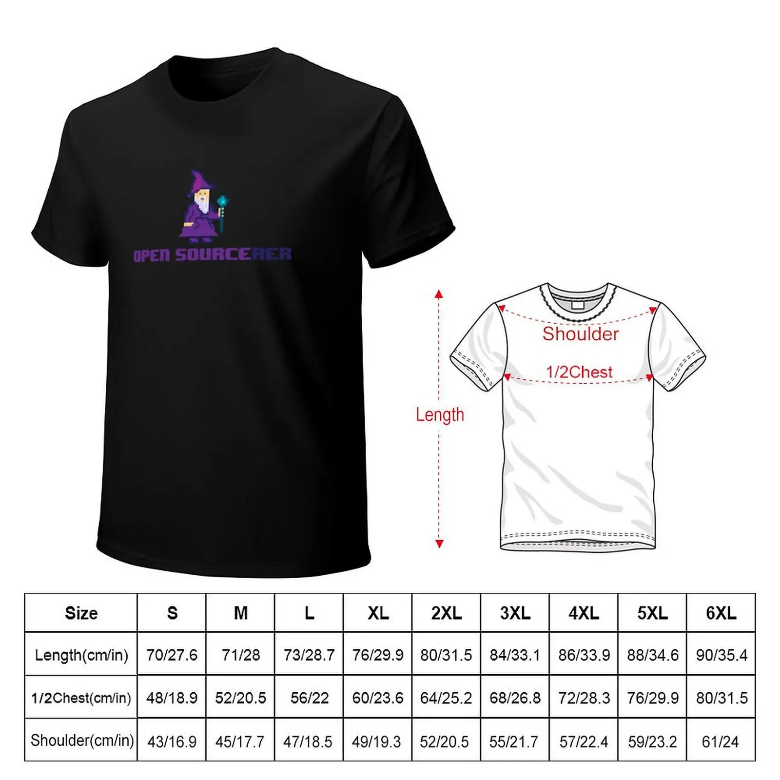 Open Sourcerer T-Shirt Novelty Graphic Tee Shirt