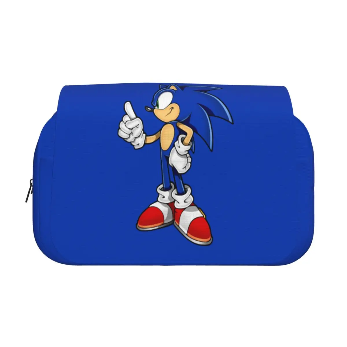 Double Clamshell Pen Case Shadow The Hedgehogs Cartoon Pencil Box Pen for Girls Boys Bags Students School Zipper Stationery