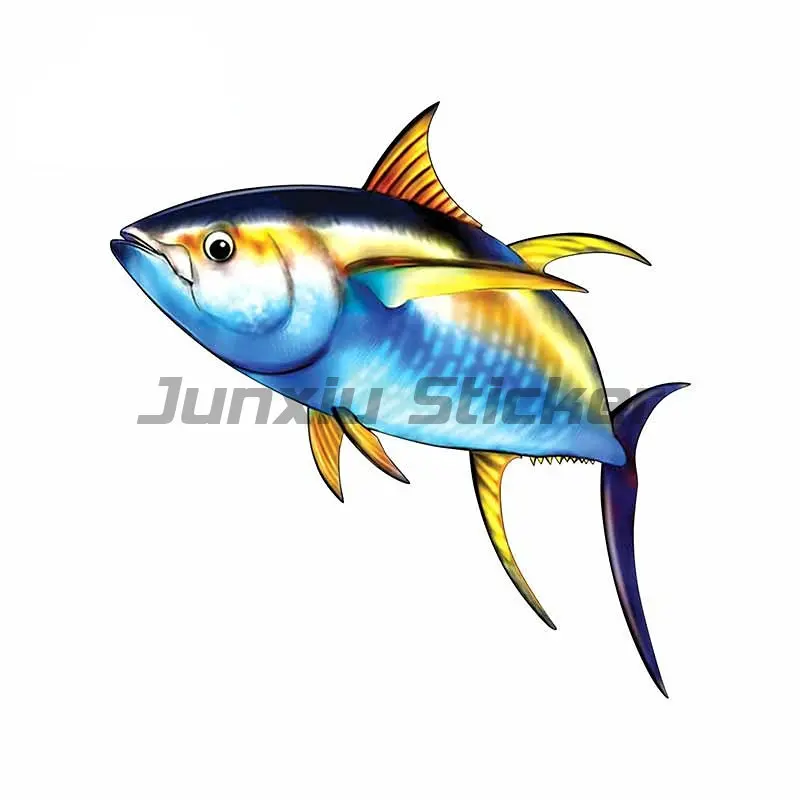 Bluefin Yellowfin Tuna Fish Car Stickers Vinyl Graphics RV VAN Car JDM Accessories Waterproof Decal