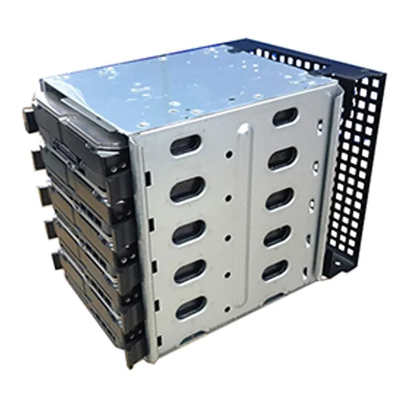 5,25 polegadas a 5 x 3,5 polegadas SATA HDD Cage Rack Disco rígido Gabinete Adaptador de bandeja de disco