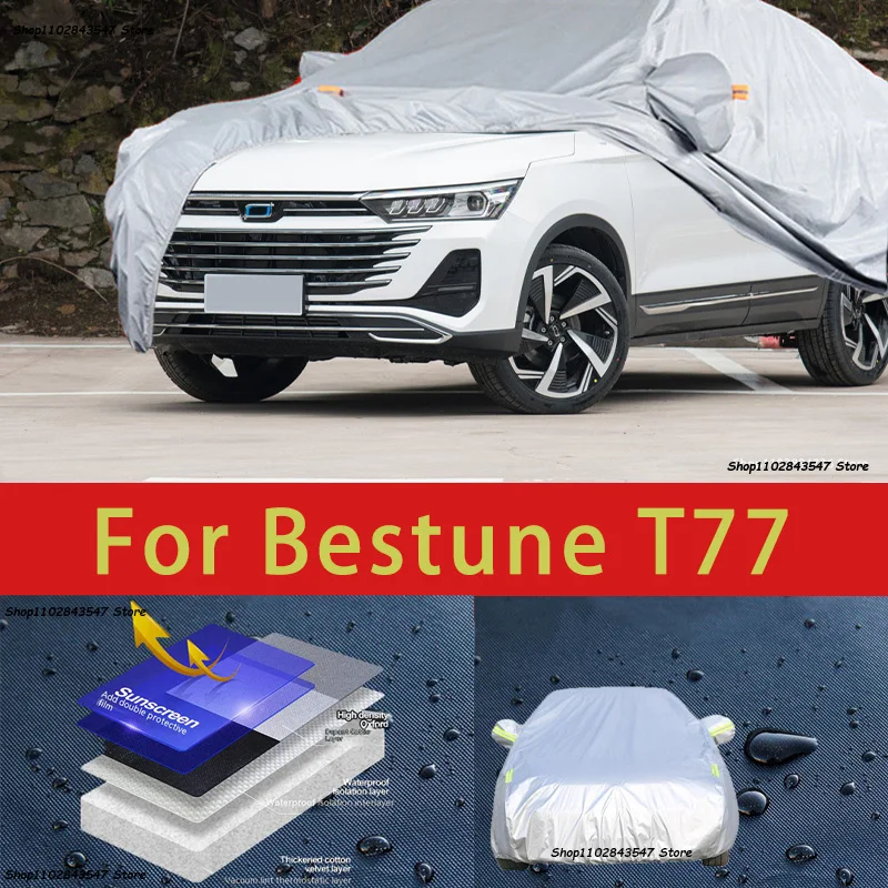 

For Bestune T77 Outdoor Protection Full Car Covers Snow Cover Sunshade Waterproof Dustproof Exterior Car accessories