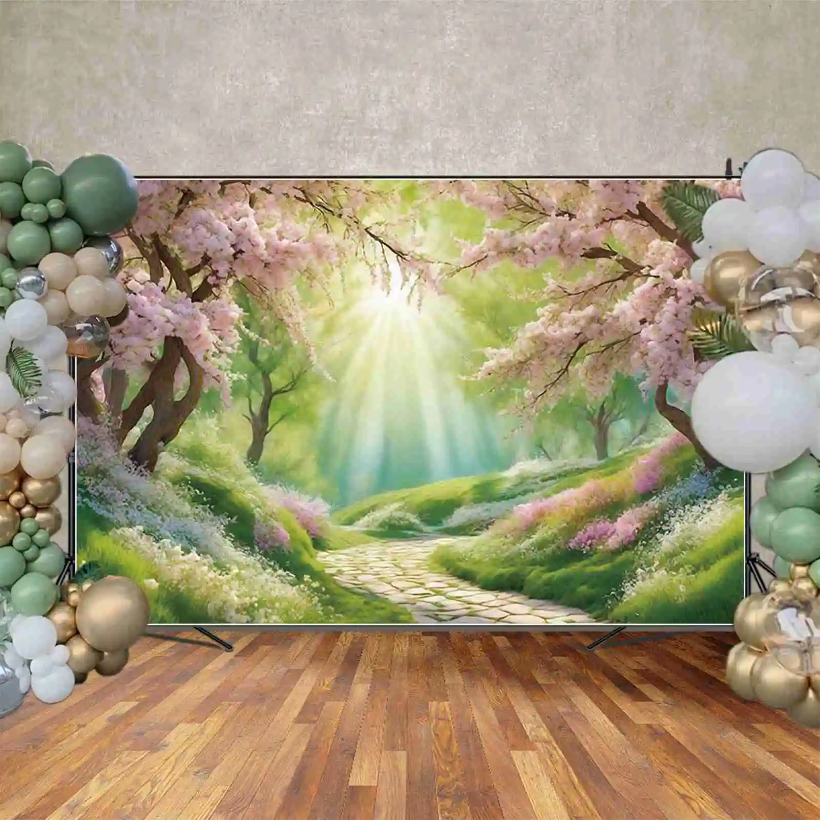 MOON.QG 2024 Świąteczne tło fotograficzne Okno Nowy Rok Ozdoby Photozone Tło Dzieci Studio Photocall Akcesoria