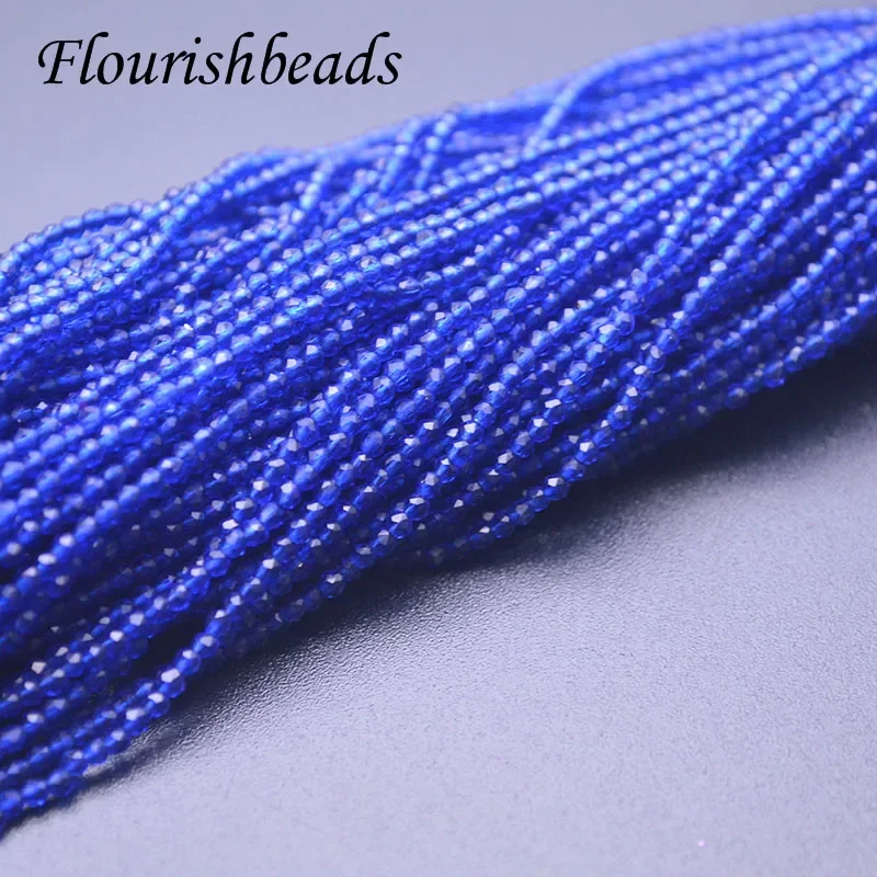 25 Color 2mm Crystal Glass Beads Faceted Glass Round Charm Spacer Beads for DIY Jewelry Making Wholesale