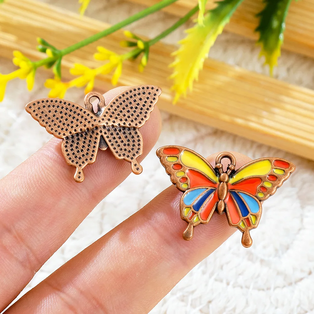 2026 New Creative DIY Jewelry Accessories Parts Cute Animal Charms Colorful Enamel Sea Turtle Dragonfly Butterfly Alloy Pendants
