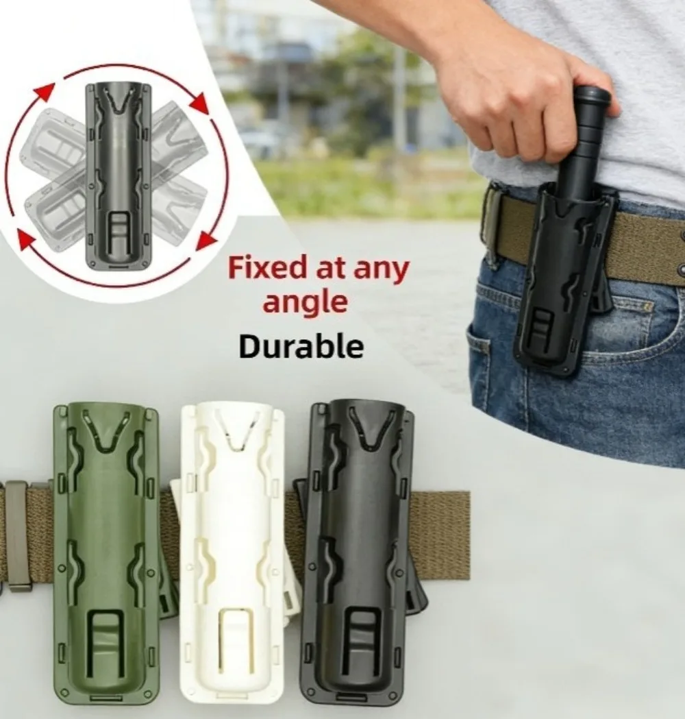 

Открытый верх 360 ° Тактическая кобура для дубинки с поворотным механизмом, поясной держатель для военной и полицейской службы