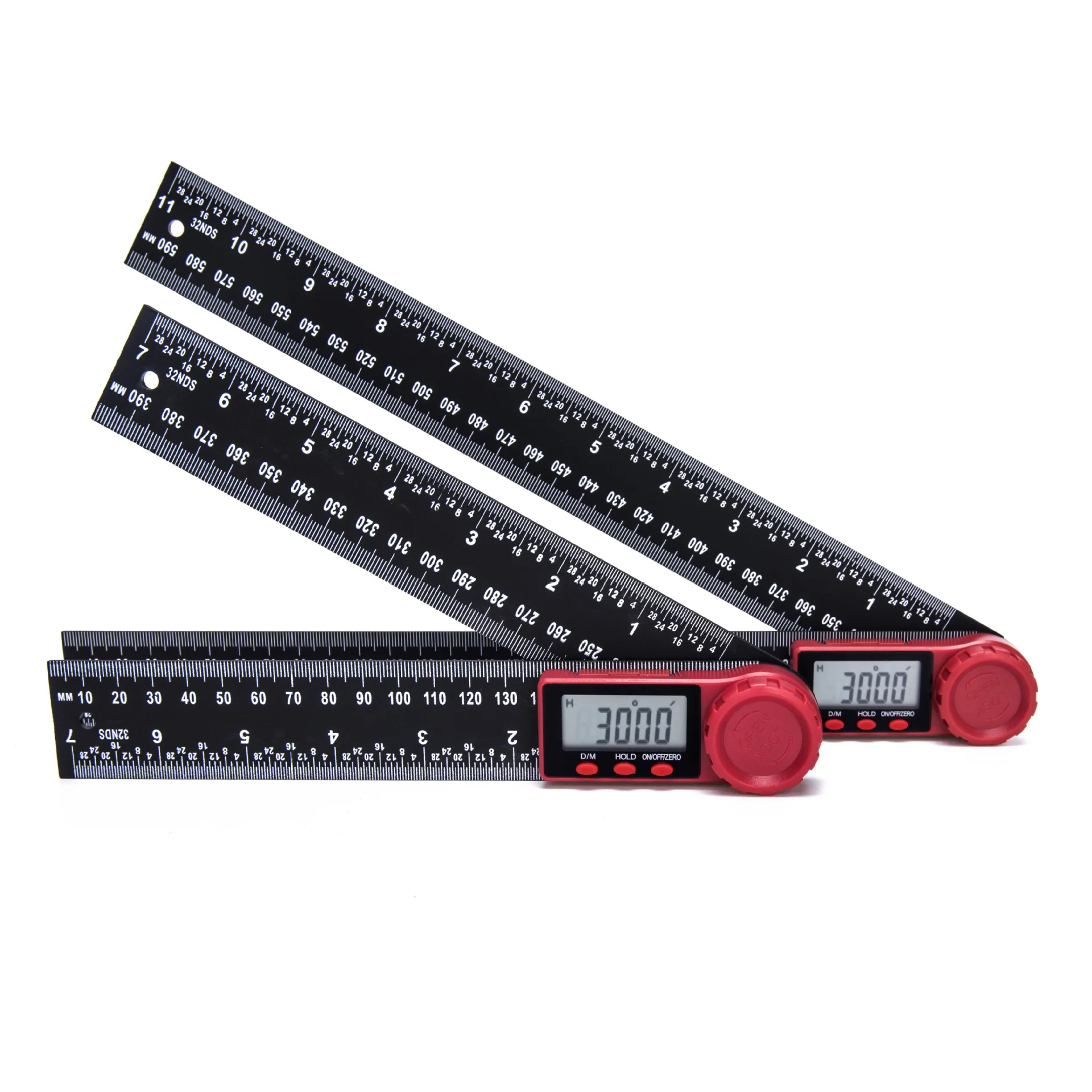 2In1 200mm 360  Digital Angle Ruler Woodworking Tools Protractor Level Universal Level Angle Ruler
