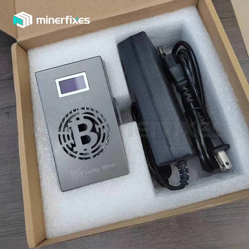 Imagem -03 - Mini Mineiro com Fonte de Alimentação Modelo Mais Recente Lv06 500g Chip Bm1366 Asic Btc Mineração Solo 2024